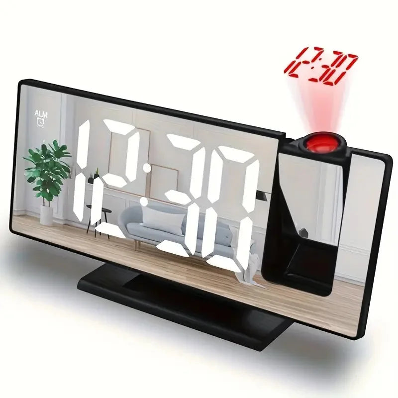 Projection alarm clock  multifunction Intelligent luminous clock