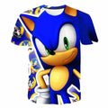 Boys 3D Printing Clothes New Cartoon Anime Sonic T shirt Kids Clothing Boys Girls Cartoon Game Boy Summer Children T-shirt Tops