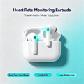 ZZLOVE Wireless Heart Rate Monitor TWS Earbuds Noise Cancelling