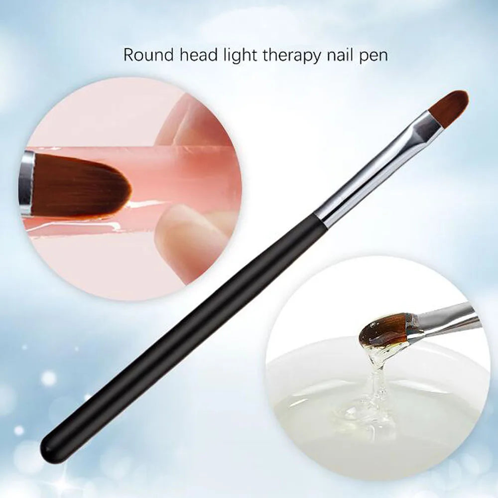 1Pc French Nail Brush 16CM Crescent Oblique French Tip Brush