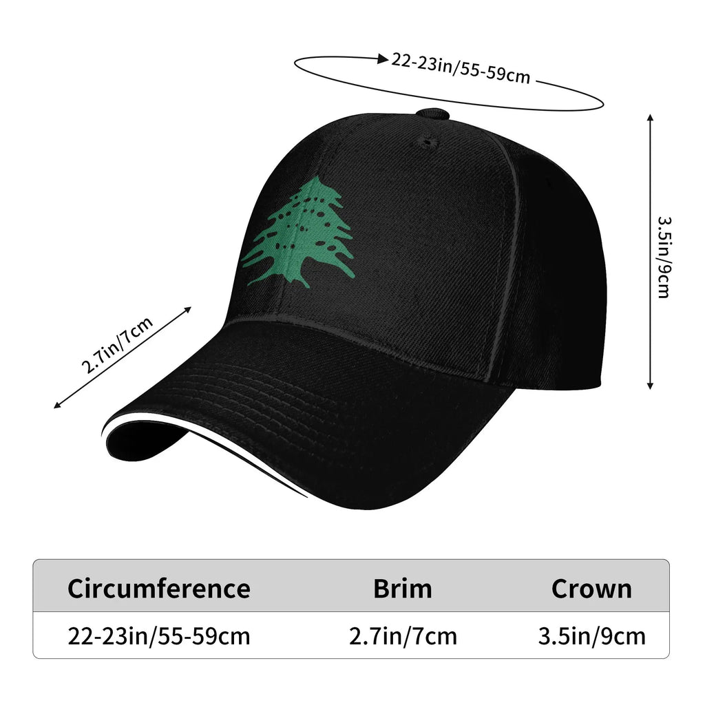 Lebanon Tree Baseball Cap  Unisex Print Trucker Hat Summer Fashion Hunting Camping Snapback Cap