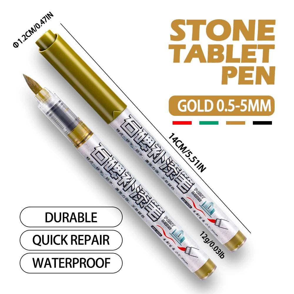 4 Colors Tombstone Marker Pen Professional Inscription Repair