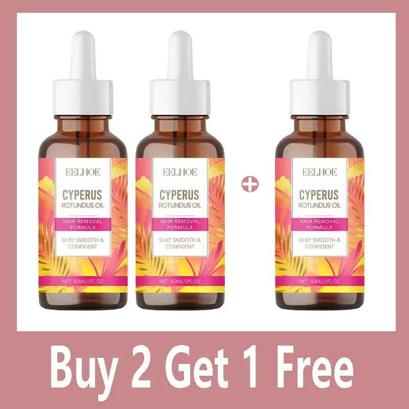 Cyperus Rotundus Oil Body Post Hair Removal Soothing Oil Hair Growth Inhibitor Depilatory After Epilation Care for Smooth Skin