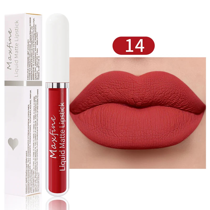 High-Quality Matte Liquid Lipstick Long-Lasting Waterproof