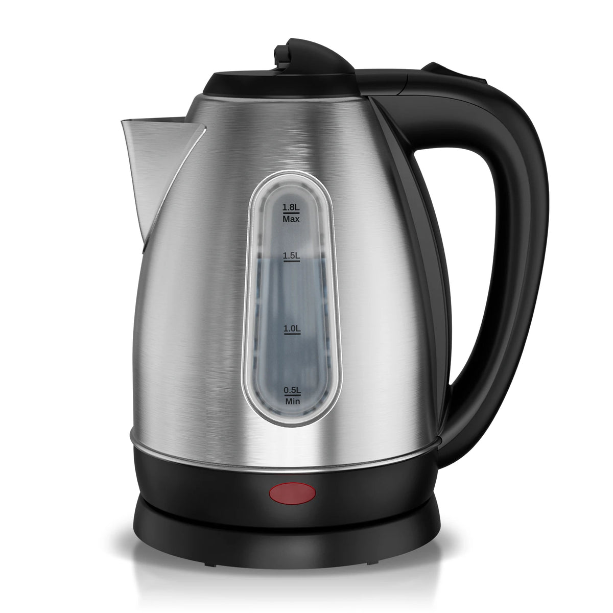 1.8L Stainless Steel Electric Kettle with Water Level Window,