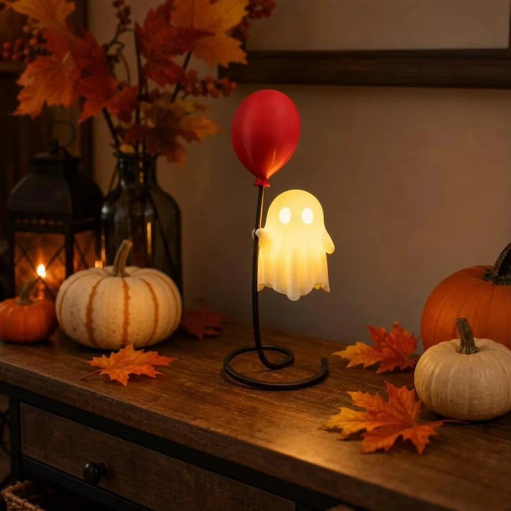 Spooky Ghost Night Light Halloween Vibe Cute Ghost