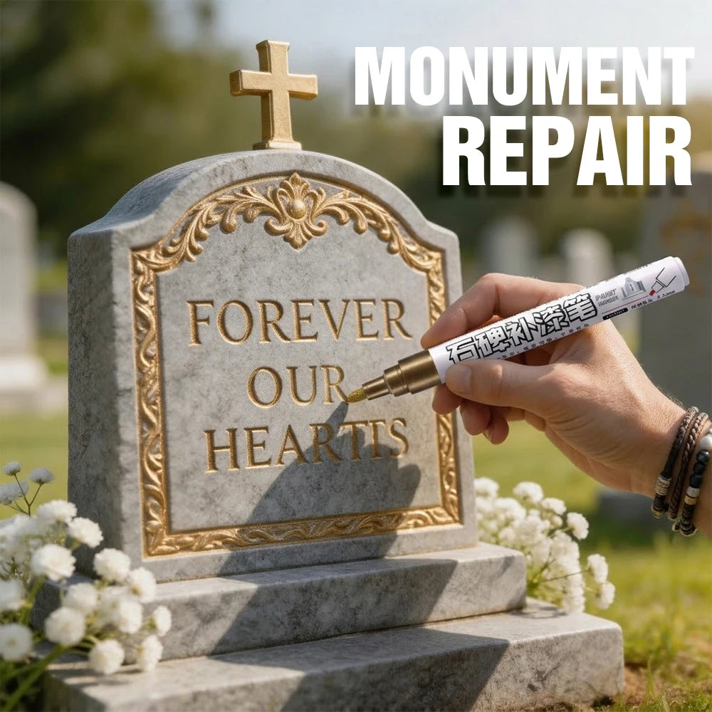 4 Colors Tombstone Marker Pen Professional Inscription Repair