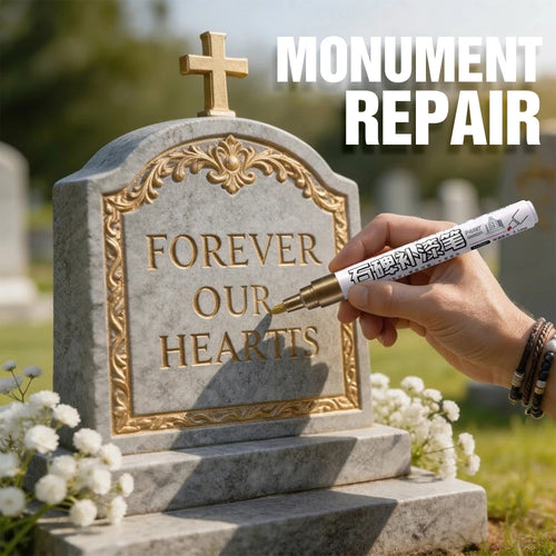 4 Colors Tombstone Marker Pen Professional Inscription Repair