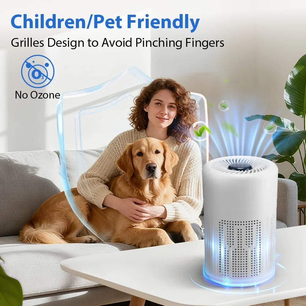 Air Purifier Smoke Odor Negative Ion Generator USB Portable