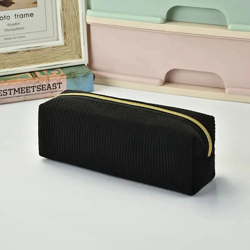 Durable Corduroy Pencil Case