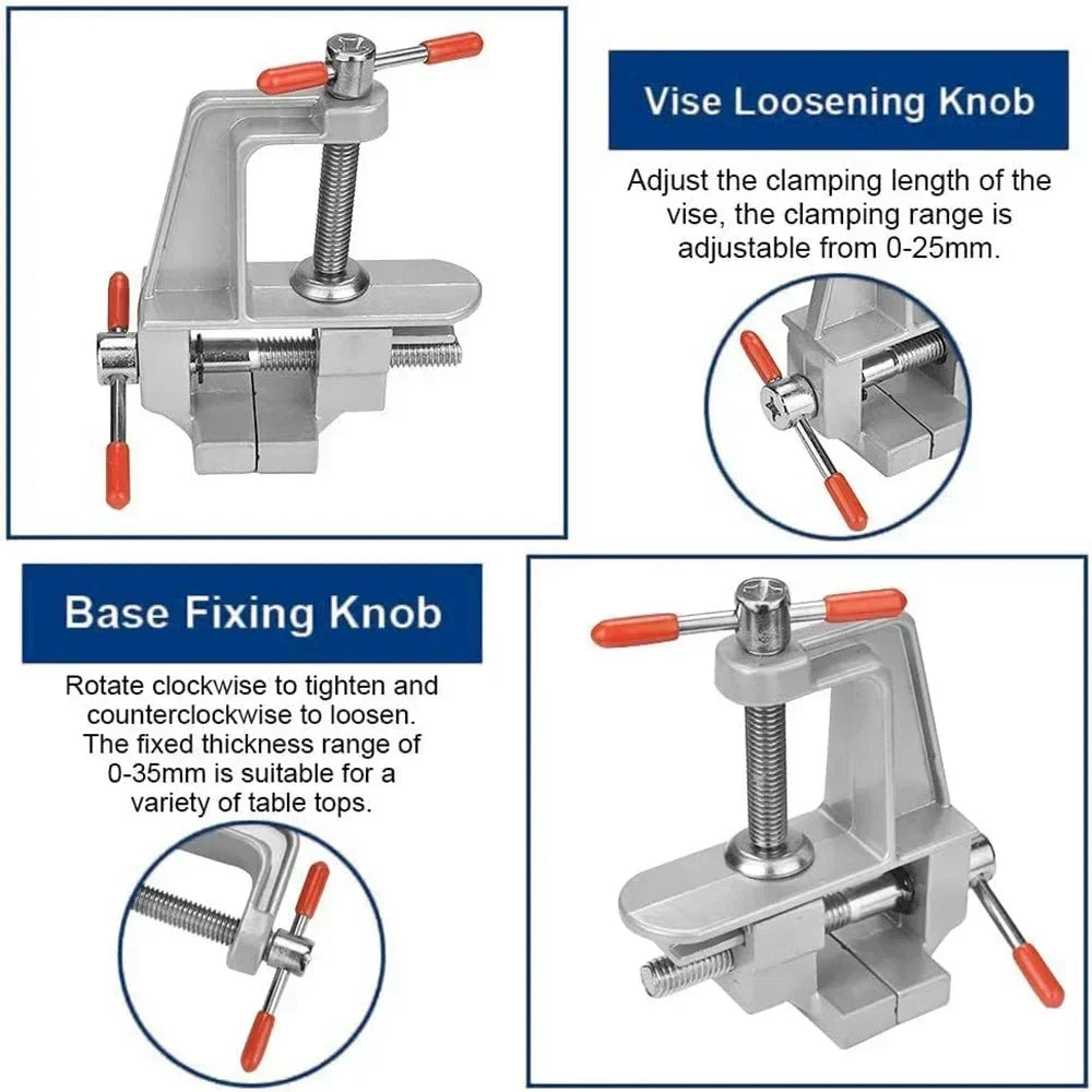 Mini Bench Vise Muliti-Funcational 3.5&quot Aluminum