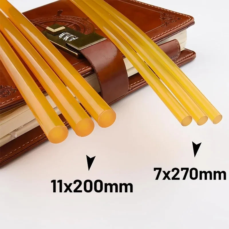 30/1pcs Yellow Translucent Hot Melt Glue Sticks Strong Adhesive