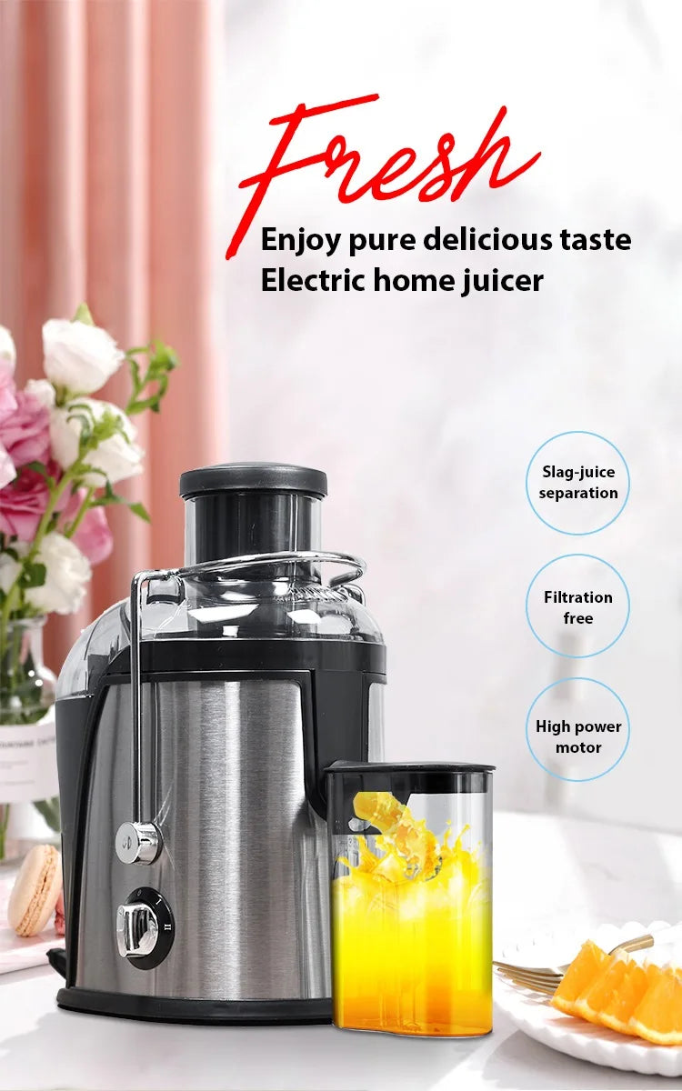 Household Centrifugal Juicer 400W 2 Speed Pulp Separation
