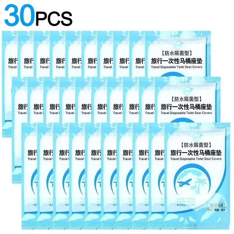5-100Pcs Disposable Toilet Seat Cover Mat Portable Waterproof Safety