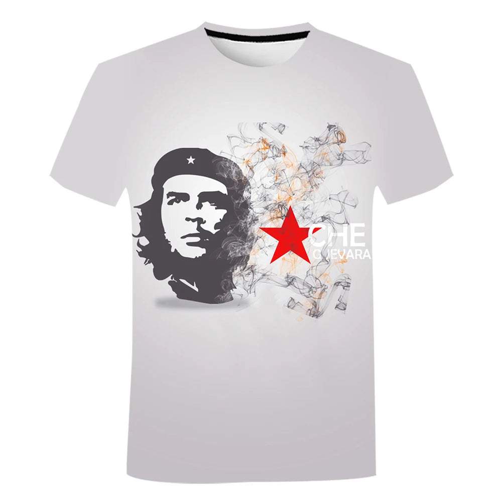 Che Guevara 3D Print T-Shirts Summer Men Women Casual Fashion Streetwear Oversized Short Sleeve T Shirt Male Tees Tops Clothing