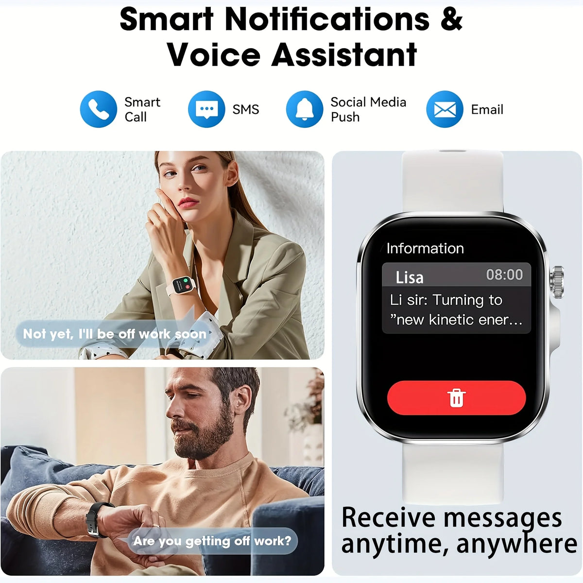 2026 New HD Full-Touch Smartwatch for Men and Women