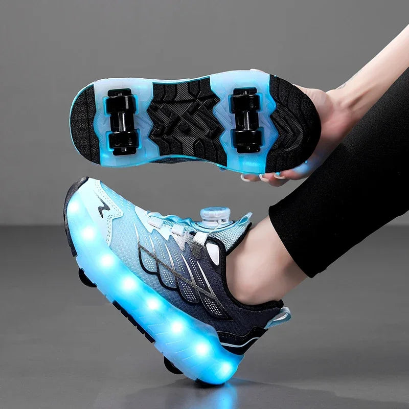 Children's And Teenage Roller Skates - Fashionable Upgraded Edition
