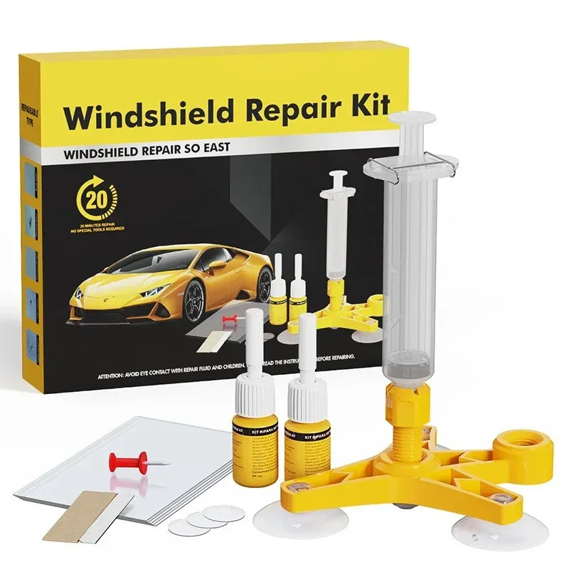 DIY Windshield Car Crack Repair Kit Mobile Screen Window Glass Scratch Cure Glue Clean Neat Car Maintenance Accessories