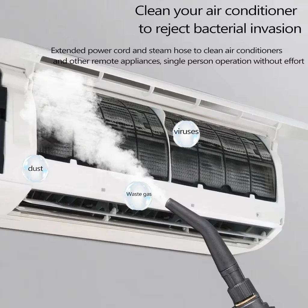 Steam Cleaner for Air Conditioner Kitchen Oil Stain Remover Glass Cleaning Tool for Range Hood Home Appliance Disinfection Wash