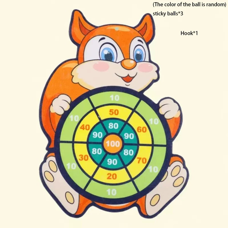 1set- Dart Board for Kids with 3 Sticky Balls Indoor Outdoor Sport