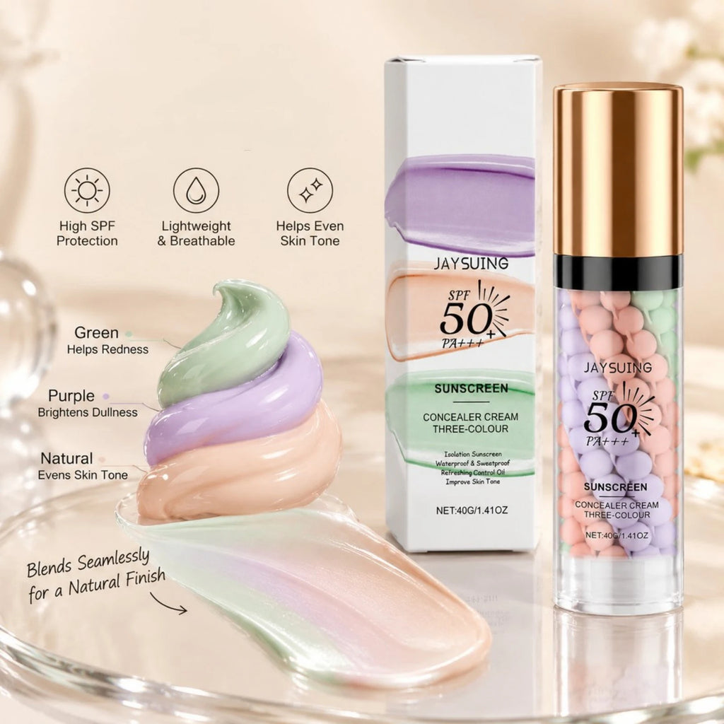 3 Color Sunscreen Isolation Cream Tone Correction Brightening