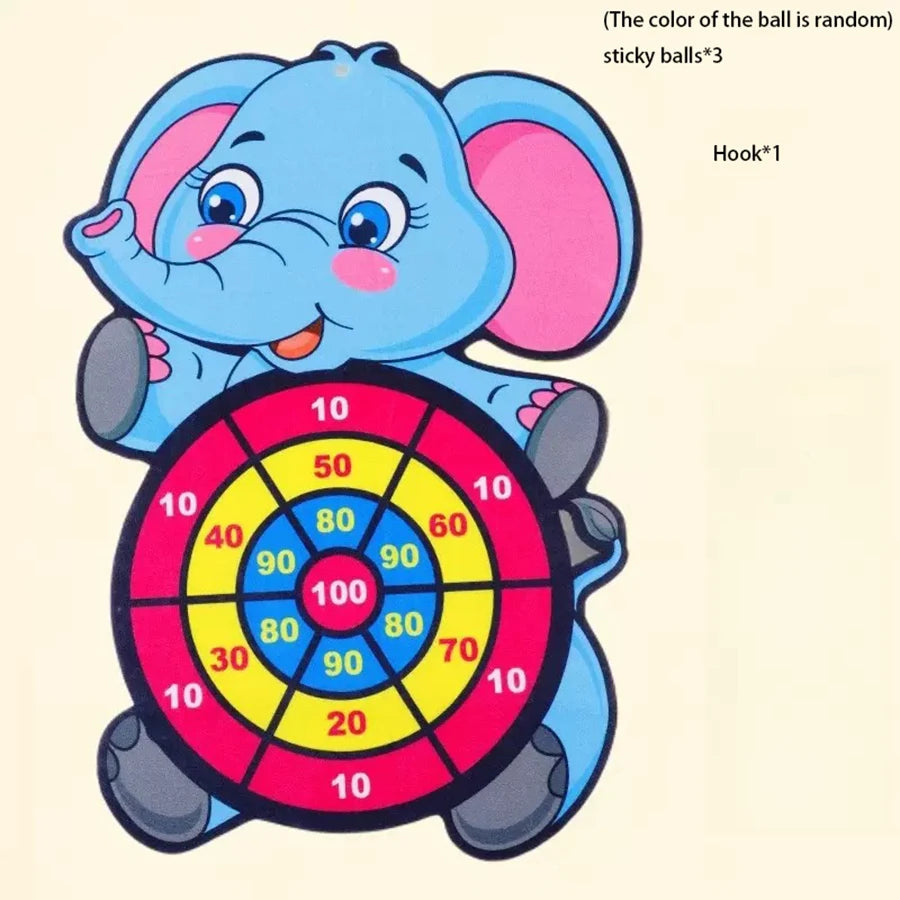 1set- Dart Board for Kids with 3 Sticky Balls Indoor Outdoor Sport