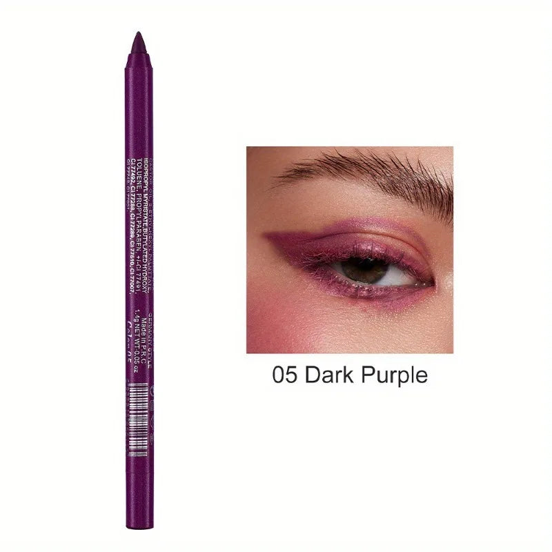 17 Colors Pearlescent Eyeliner Pencil Waterproof Long-lasting