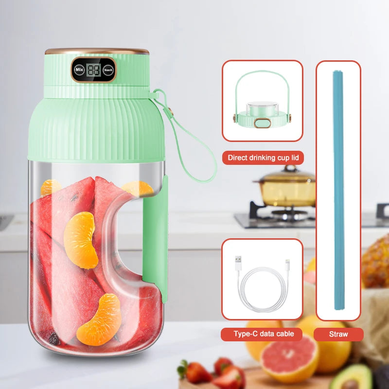 1000ML Portable Juicer Blender Fruit Juicer USB Charging