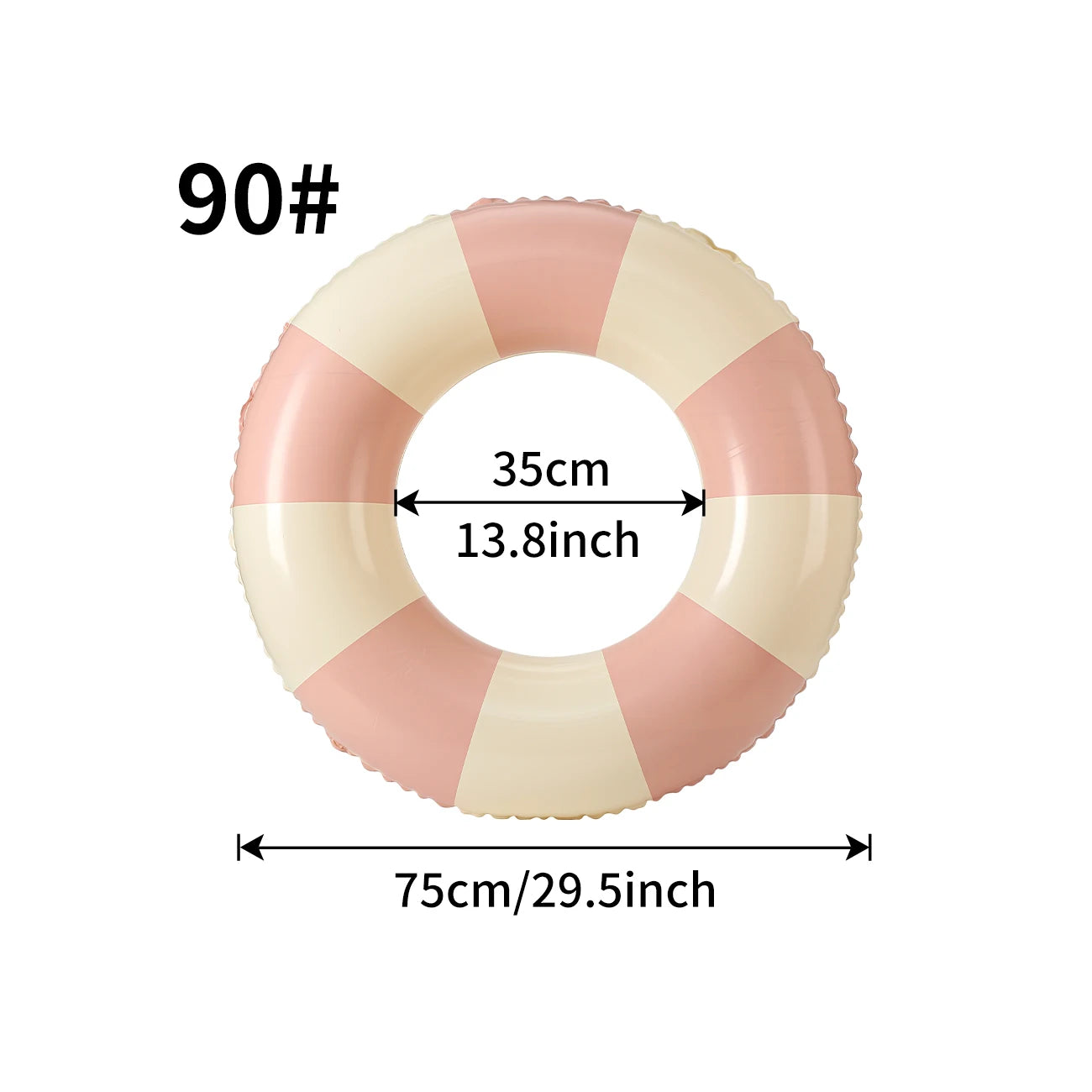 1PC Ins Style Macaron Inflatable Swimming Ring Adult Kids Thickened Pool Float Summer Pool Party Water Toy