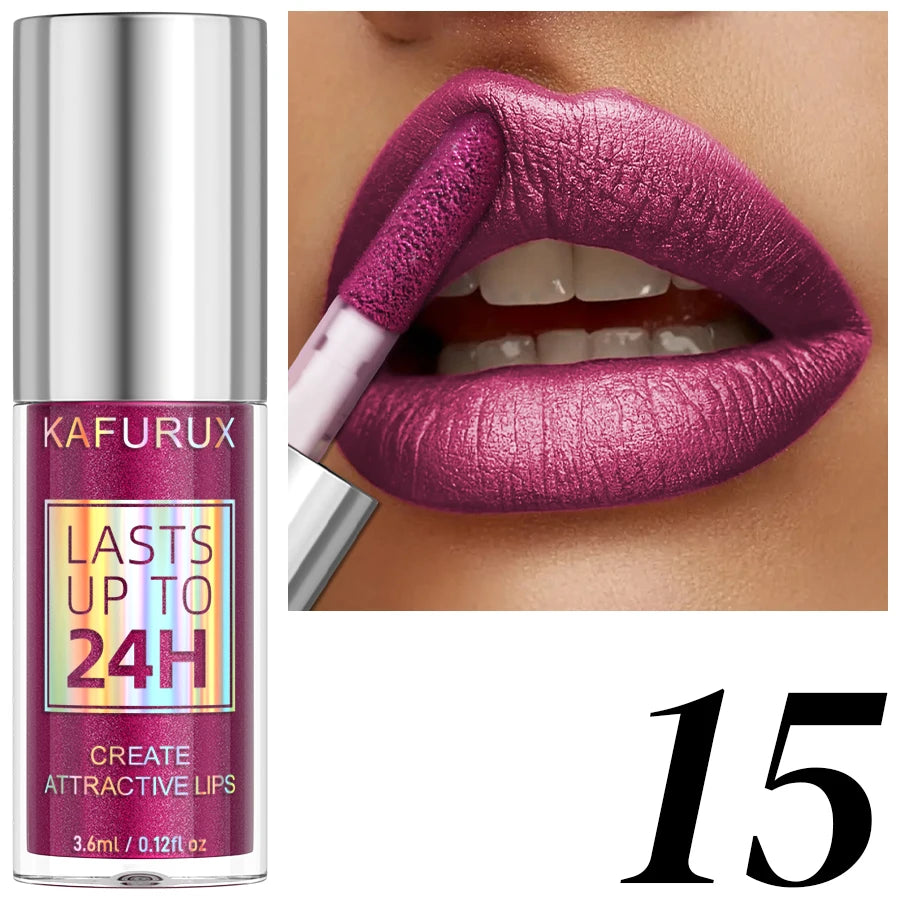 20-colors Glitter Lip Glaze Waterproof Diamond Shimmer Lip Gloss Sparkling