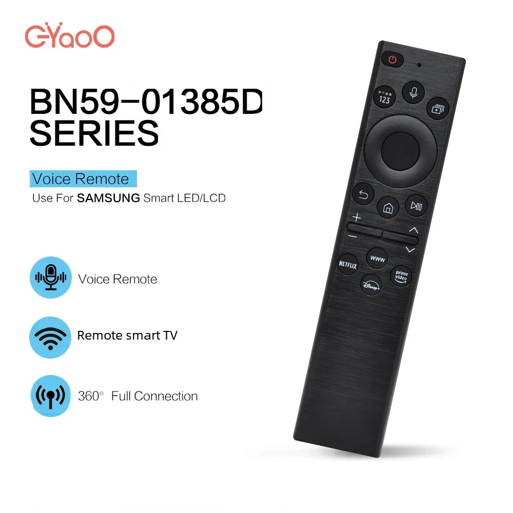 BN59-01385D TV Voice Remote Control For Samsung QLED 4K 8K Crystal