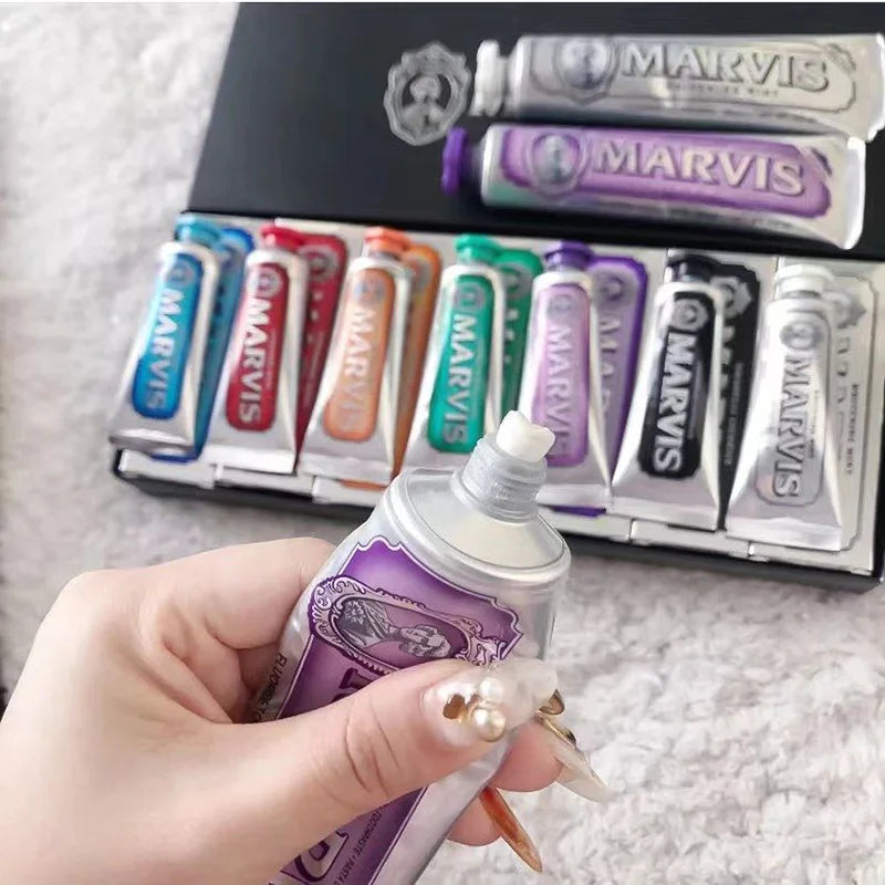 Marvis Whitening Healtmint Freshen Breath Toothpaste Italy Original 75ml Remove Smoke Stains Yellowing Toothpaste Teeth Whitenin