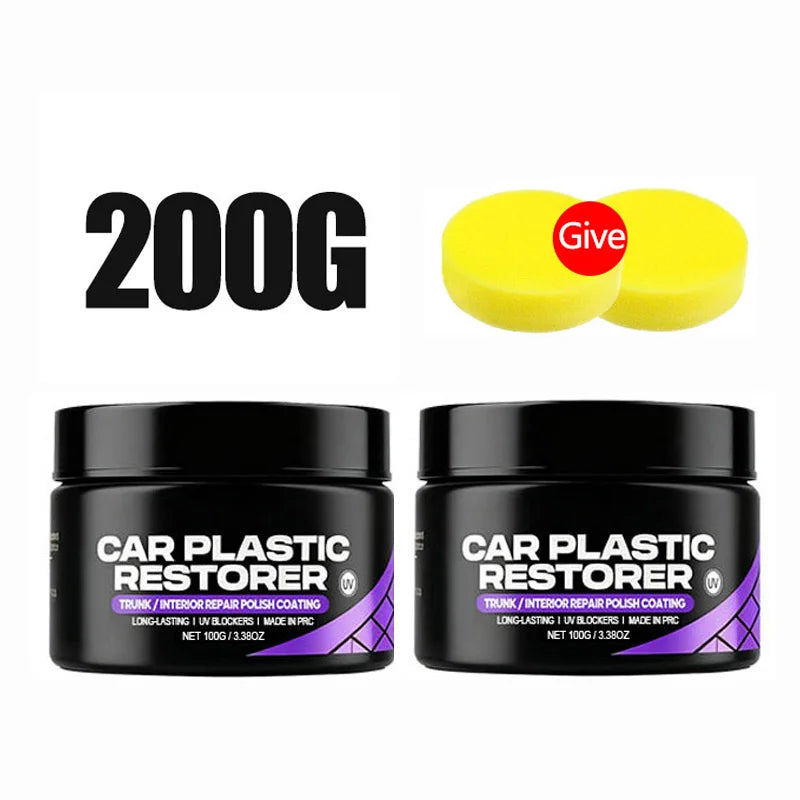 Auto Plastic Restorer Back To Black Gloss Car Interior Leather & Panel Renewal Wax Coating Agent Auto Polish And Repair Coating