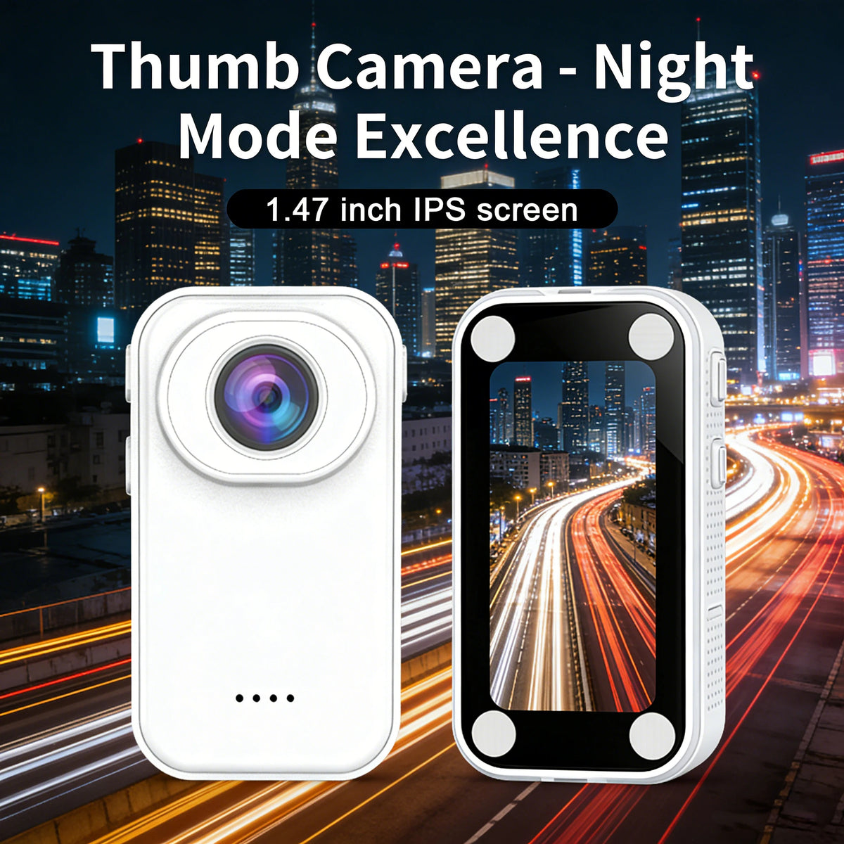 1.47-inch HD 1080p Thumb-Sized Action Camera for Kids with Memory Card
