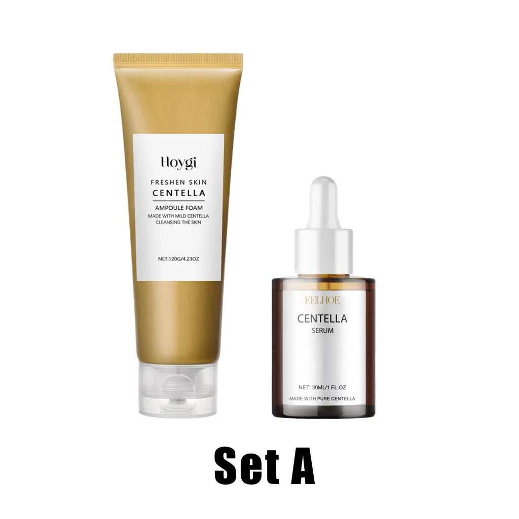 Centella Skincare Set Cleansing Oil Face Wash Serum Barrier Repair Soothing Hydrating Facial Care Kit For All Skin Types Korean