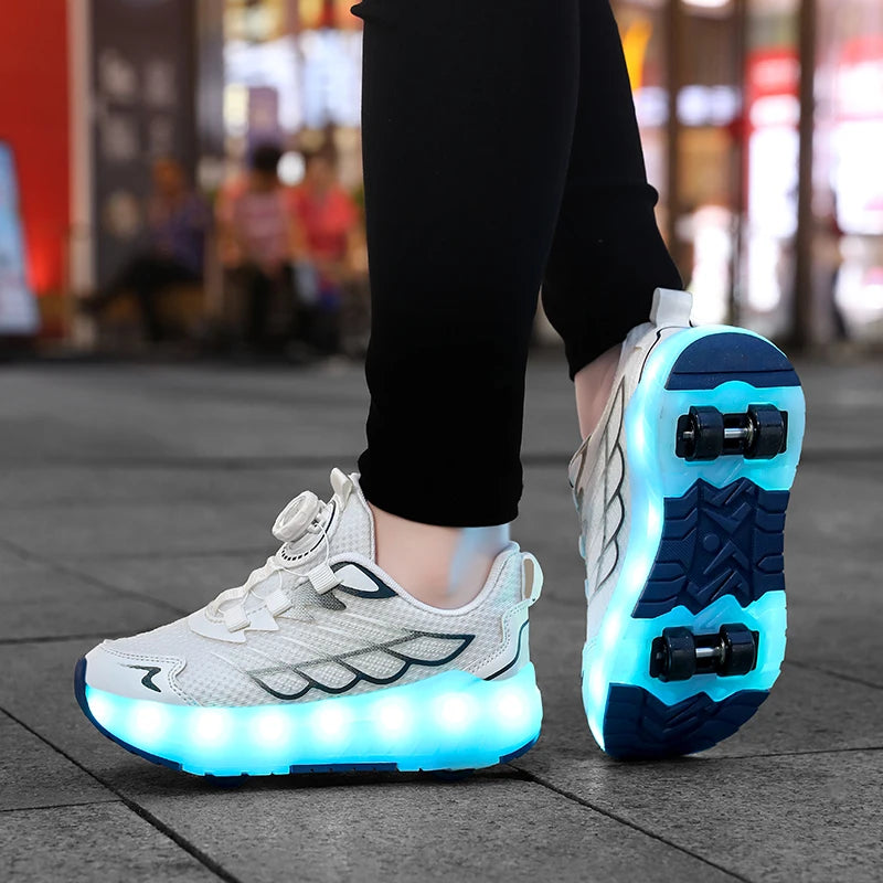 Children's And Teenage Roller Skates - Fashionable Upgraded Edition