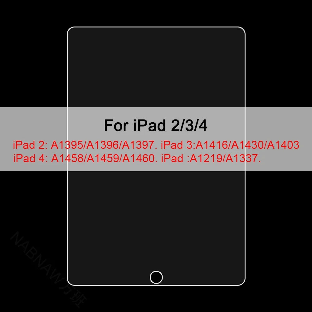 3Pcs Tempered Glass Film For Apple iPad 10th 9th 8th 7th Mini 6 5 4 3 For Apple iPad Air 5 4 3 Pro 12.9 11 2022 2021 2020 2018