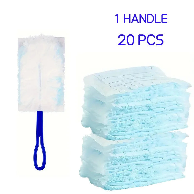 Extended Pole Dust Collector Disposable Fiber Cloth Electrostatic Precipitator Household Office Magic Duster CCD003
