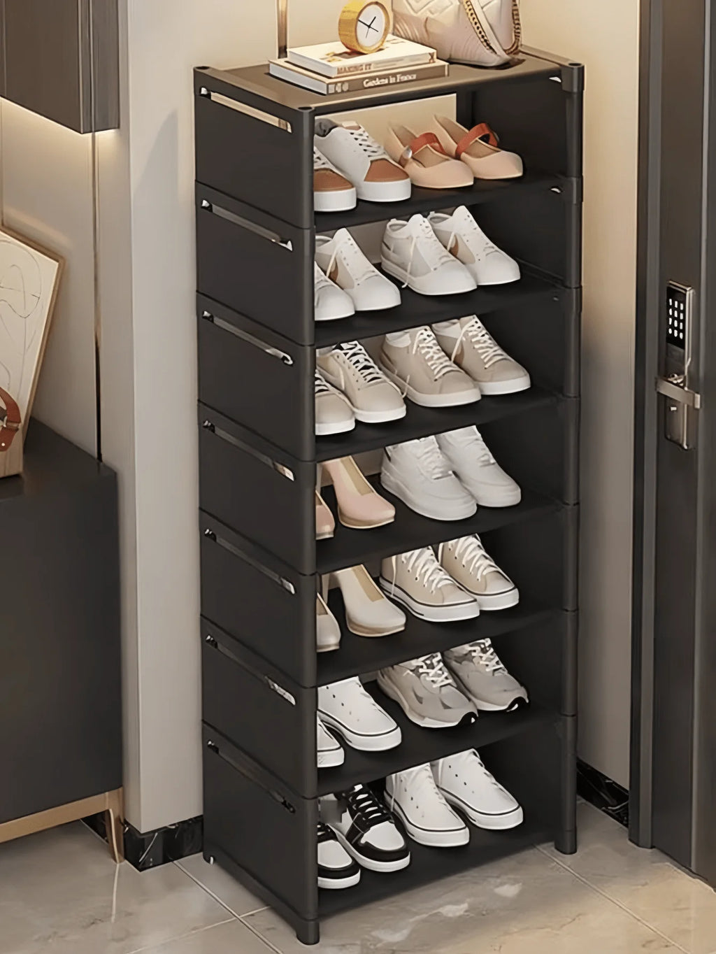 1PC Home 8-Layer Single-row Shoe Rack, Living Room