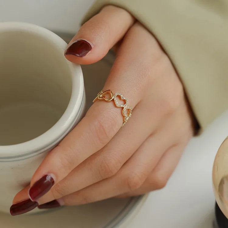 New 2024 Minimalist Thin Rings For Women Wedding Brilliant Cubic Zircon High Quality Versatile Female Finger Ring Jewelry Gifts