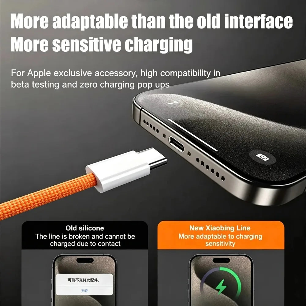 5PCS USB A Cable to USB C 240W Fast Charging