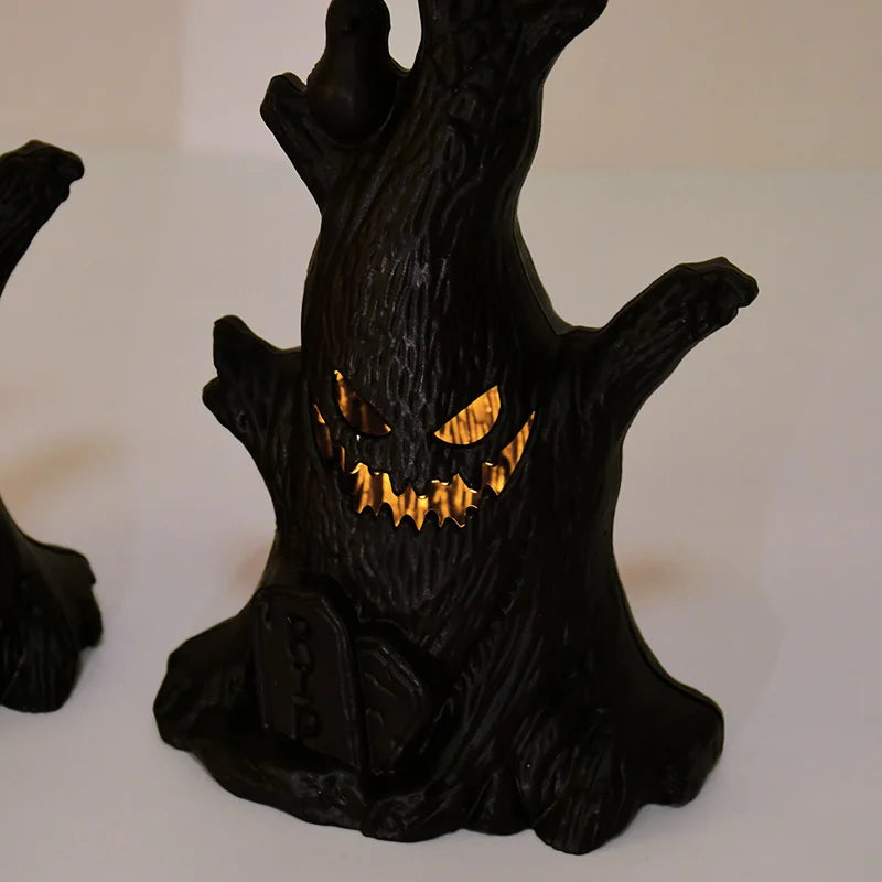 3/1pcs Halloween Led Ghost Tree Glow Lights Horror