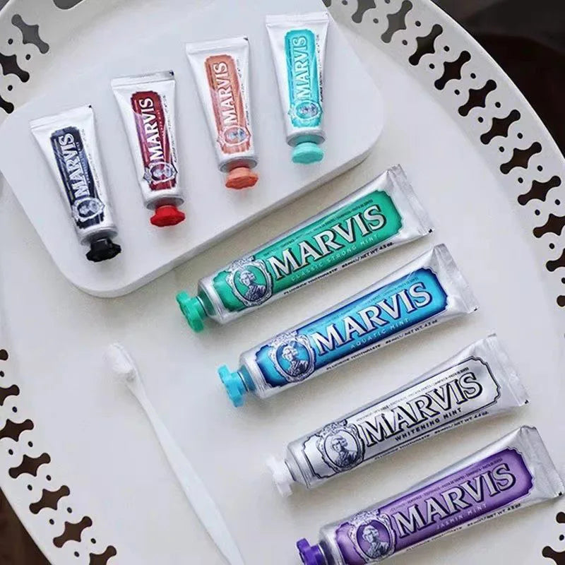 Marvis Whitening Healtmint Freshen Breath Toothpaste Italy Original 75ml Remove Smoke Stains Yellowing Toothpaste Teeth Whitenin