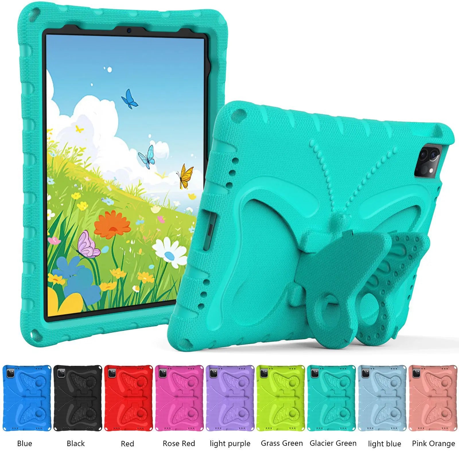 EVA Kids Case for iPad Pro 11 12.9 13 Cover iPad 10.2 10.9 7 8 9 10th 11th A16  2025 Shell iPad Air 4 5 6 Mini 1 2 3 Stand Cases