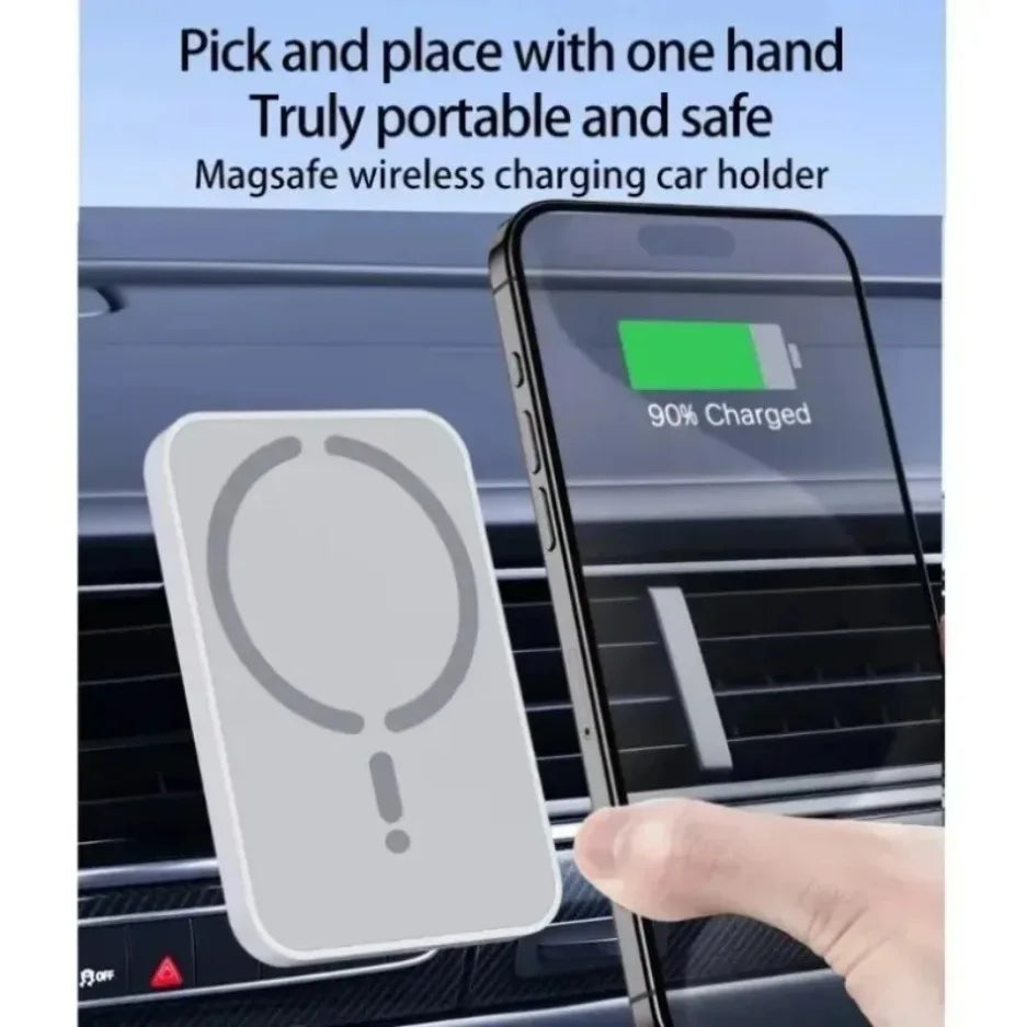 Magnetic Car Wireless Charger Air Vent GPS Phone Holder Stand