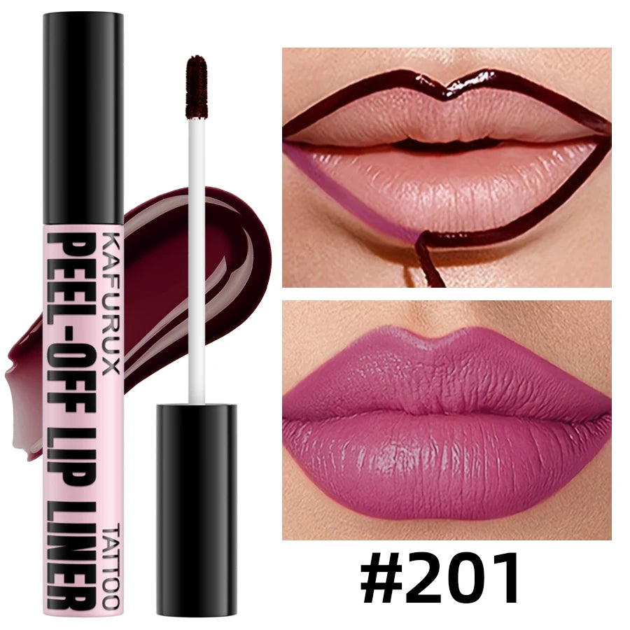 1PC Waterproof Lip Liner Peel Off Lipgloss Long Lasting
