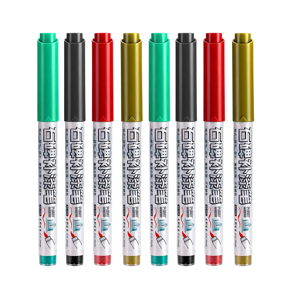 4 Colors Tombstone Marker Pen Professional Inscription Repair