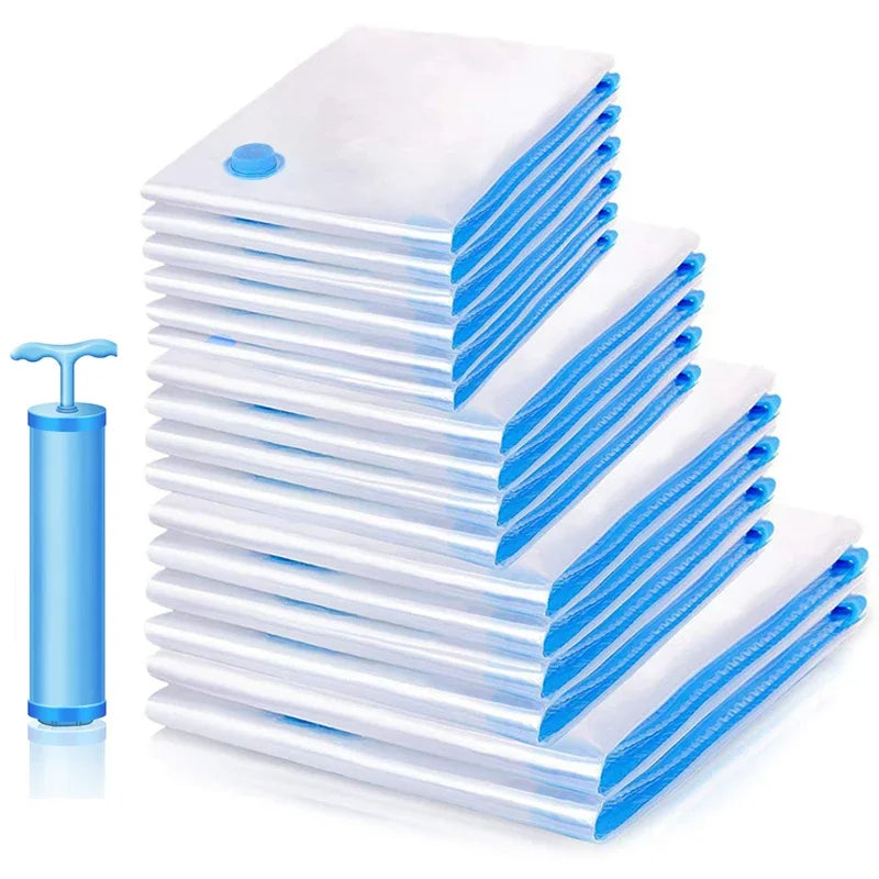 Vacuum Storage Organizer Bags, Travel Suitcases Essentials,