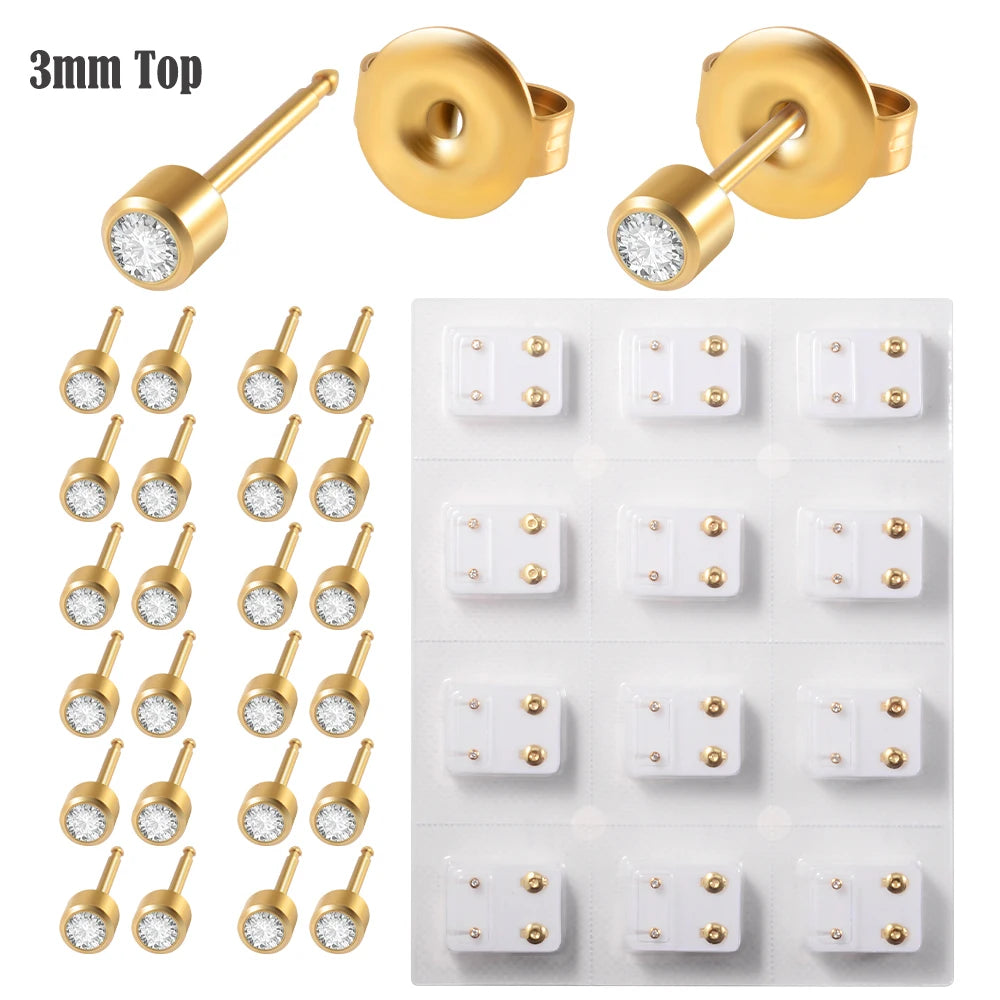Professional Ear Piercing Gun Tool Set Steel Stud Earrings Safe