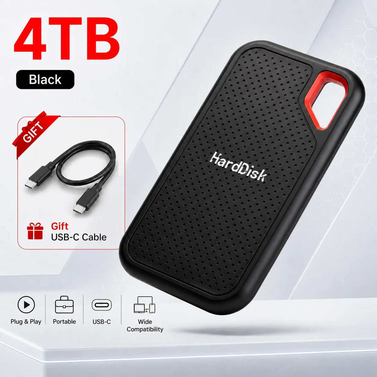 1TB 2TB High Speed External Hard Disk USB 3.1
